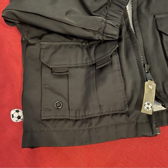 Vintage~Y2K Outbreak Kids Soccer Theme Hooded Jacket Size 12months - Picture 3 of 6